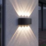 Lampa elewacyjna Kinkiet LED JNH041-8G Czarna