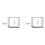 Półka Wisząca Metalowa SF-Z2 kpl. 2 szt