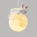 LAMPA SUFITOWA WISZĄCA ŚPIĄCY KRÓLICZEK G164-1CP