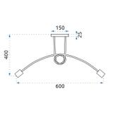 Lampe Paradise 3 Black Gold APP517-3C