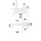 Podomítková baterie REA Argon Gold + BOX