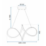 LED-Hängeleuchte G081-1CP Gold