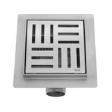 Tuš kanalica REA CROSS Nickel Brush 12x12