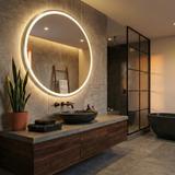 Mirror LED 50cm MMJ BRUSH SILVER