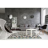 Lustro geometryczne 12-kątne białe 58 cm MC60375