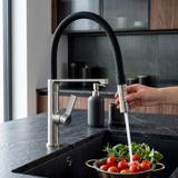 Torneira de cozinha REA Lago Brush Nickel
