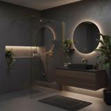 Kabina prysznicowa Walk-In Rea Flexi Transparent / Brush Gold 90