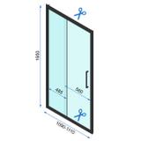 Zuhanykabin Rapid Slide Chrom