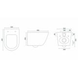 Misa WC podwieszana Rea Tito Tornado NFQ