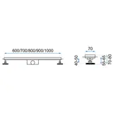 Odpływ Liniowy REA PURE NEO PRO Miedź Szczotkowana 60