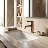 Βρύση νιπτήρα Rea Lungo Diamond Brush Copper Χαμηλή