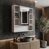 LED-Spiegelschrank Rea Luna 70x80cm
