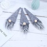 Pokrowce świąteczne na butelkę Mikołaj 12 szt 2x KF323-6