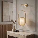 Lampa Ścienna Kinkiet APP1945-1W Złota