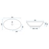 Countertop washbasin REA Pamela Gold White