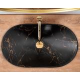 Rea Royal Black Marble Matt galda virsmas izlietne