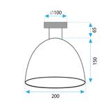 Deckenleuchte APP1303-1C Black