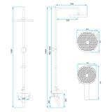 Zestaw Prysznicowy REA SALTON ZŁOTY
