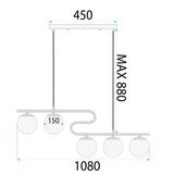 Hängelampe Gold APP1599-5CP