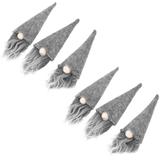 Pokrowce świąteczne na butelkę Mikołaj 6 szt KF323-6