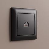 Gniazdo RJ45 OSTE JNH010-S Czarne
