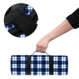 Koc Piknikowy Kratka Niebieski