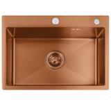 Stainless steel sink Liam BRUSH COPPER