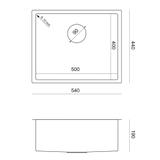 Стальная мойка для кухни ANTHONY 60 COPPER