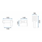 Смеситель для душа REA STORM Gold