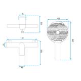 Смесител за вана AVALON Bursh Gold