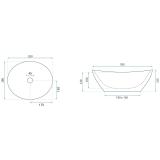 Vasque à poser Rea Sofia Mini Grigio