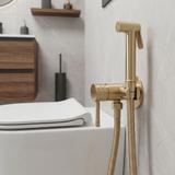 Inbouw Bidetmengkraan Rea Lungo Loop Diamond Brush Gold