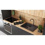 Zestaw 3 pojemników kuchennych Czarne 391890