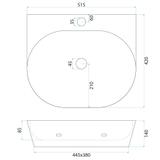 Vasque à poser en céramique REA Kim 52