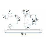 Βρύση μπιντέ REA Fenix ​​Chrome