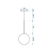 Hängelampe Kugel 20cm APP1685-1CP