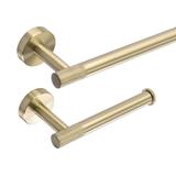 Kylpyhuonetarvikesetti GRID Brush Gold 4 osaa