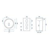 Samostojeći umivaonik Rea Estera