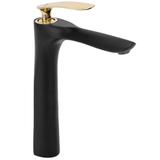 REA ORBIT Black Gold Augsts izlietnes maisītājs