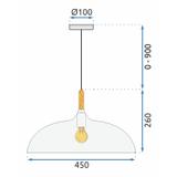 Hängelampe ANZO Grey