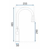 Rea Nest kuchynská batéria Chrome