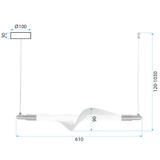 Lampe LED G011-CP WHITE/GOLD