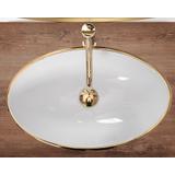 Countertop washbasin REA Pamela Gold White
