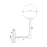 Wandlampe G096-1W GOLD