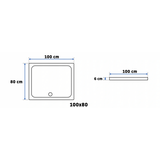 Cabina doccia Rea Punto 80x100 Gold