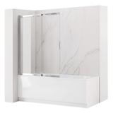 Paravento vasca scorrevole REA Dario Chrome 100