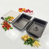 Večnamensko jekleno korito 10 v 1 REA Alonzo Črno