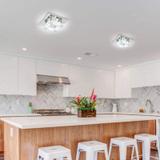 Deckenlampe Kristall quadrat Glamour 8W APP406-C