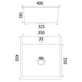 Évier en acier Leo 40 BRUSH NICKEL