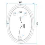 Miroir LED Marco 50x70 cm
